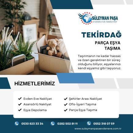 Tekirdağ Parça Eşya Taşıma